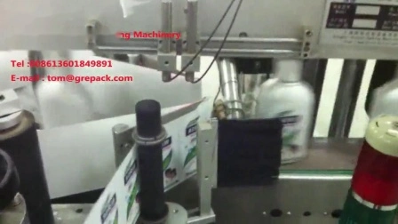 Applicateur d'étiquettes de bouteille de vin en verre de contrôle PLC, étiqueteuse latérale avant et arrière